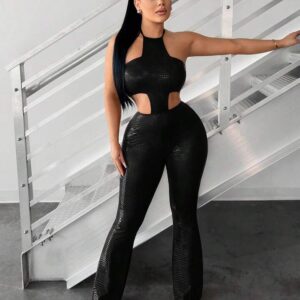 Jamsuti Faux Leather Jumpsuit