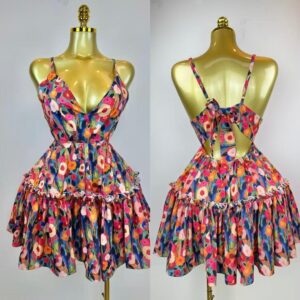Floral Ruffle Mini Dress